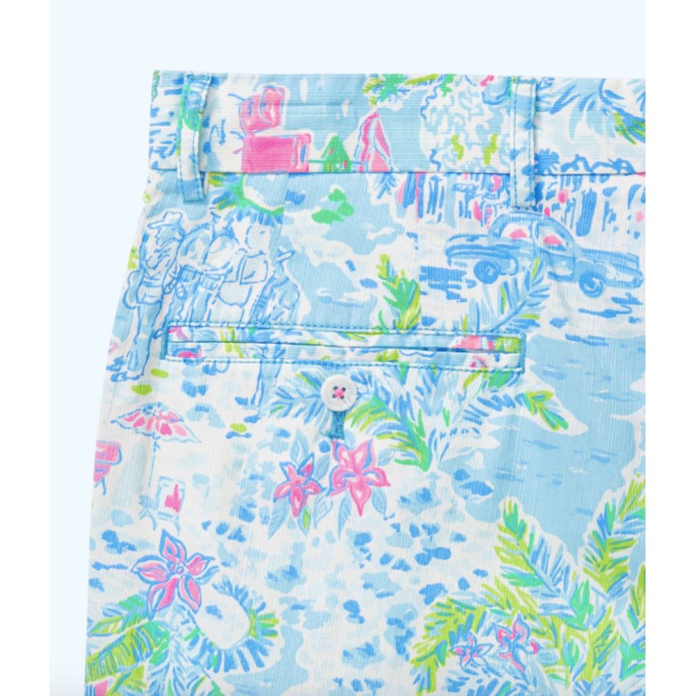 Lilly Pulitzer Beaumont Golf Shorts Mens Size 40 Loudmouth Print - Picture 4 of 6